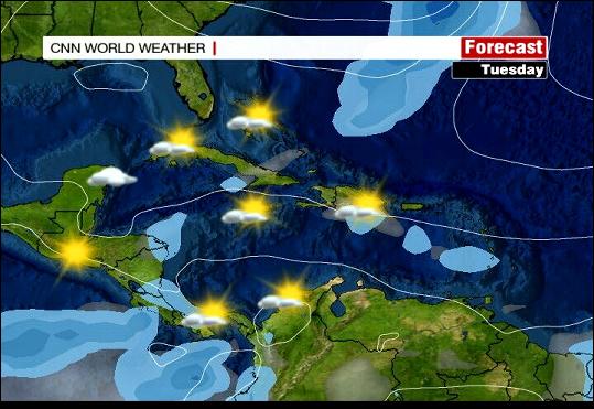 Forecast for Honduras Thursday