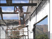 After the violence of 1999 much reconstruction work remains to be done