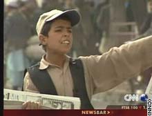 Abdul Mokum is one of the most successful paperboys in Kabul