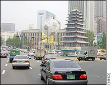 Traffic in downtown Seoul -- on a good day