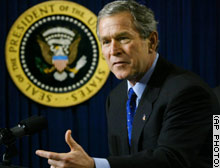President Bush met Tuesday with a U.N. Security Council supporter, the prime minister of Bulgaria.