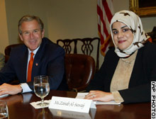 President Bush met with Iraq-Americans and Iraqi citizens in the White House on Friday.