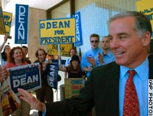 Dean canceled campaign appearances so he could deal with his son's theft charges.
