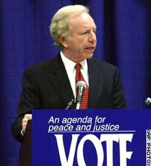 Sen. Joseph Lieberman during an appearance Friday in Michigan.