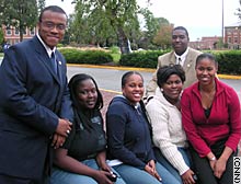 Student leaders organize activities to increase awareness of political issues before the 2004 election.