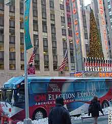 CNN's 'Election Express' is leaving New York City for New Hampshire and Tuesday's debate.