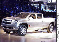 The Chevy Cheyenne has two side doors just behind the cab giving more access to the bed than just the rear gate.