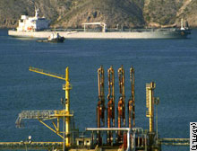 Oil tankers sit idle at Venezuelan ports due to the six-week strike