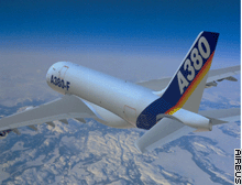 Airbus 555-seat superjumbo
