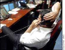 Investors wait for clues as to how the conflict in Iraq will affect stocks.