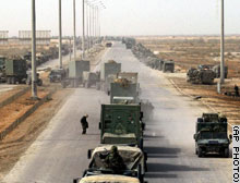 U.S. troops advance on Baghdad