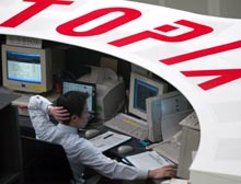 The Topix finished down almost 1.6 percent in Tokyo on Friday.