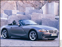 BMW has launched a two-seater Z4 sportscar, Rolls Royce and a new version of its key 5-series saloon.