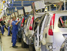 Manufacturing in the eurozone has been hit by declining exports.