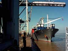 Much of New Delhi's trade now goes through the port of Mumbai.