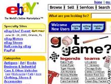 eBay front page