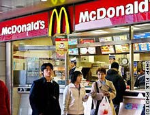 Shares in McDonald's Holdings lost 3.1 percent in Tokyo Wednesday.