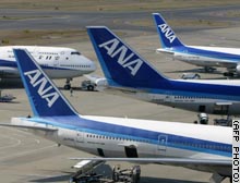 Stocks of airlines ANA and JAL were among the biggest gainers on Monday.