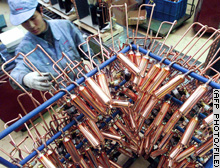 Consumer electronics maker Hitachi is down heavily on Tuesday.
