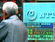 NTT finished just in the red Friday.