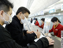 Asian airline stocks have been shaken by the SARS virus.