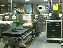 Hospital ships such as the USNS Comfort are equipped as well as any large U.S. health facility.