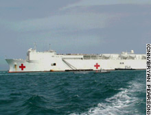 The USNS Comfort -- made of nearly 70,000 tons of steel -- is as big as a large city hospital and capable of the same procedures.