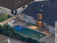 The toddler was revived after being found facedown in a swimming pool.