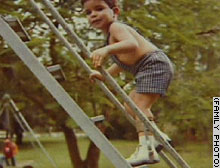 A childhood photo of Perez