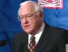 Illinois Gov. George Ryan speaks at a Friday news conference.