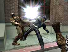 A scene from X2 Wolverine's Revenge.