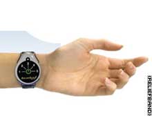 ReliefBand, a new electronic device that claims to combat motion sickness.