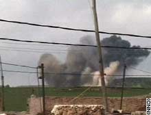 Coalition airstrikes drove Iraqi forces from their positions near Chamchamal.
