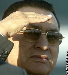 Mubarak says the war calls into question the credibility of the U.N.