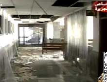 No one was hurt when coalition bombing damaged this Baghdad maternity hospital, the Red Cross says.