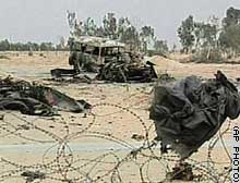 An Iraqi suicide bomber killed four U.S. soldiers near Najaf in late March.
