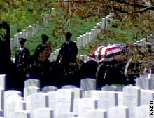 Marine Gunnery Sgt. Joseph Menusa, killed in Iraq on March 27, 2003, was buried at Arlington National Cemetary