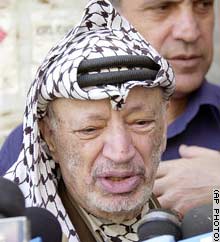 Palestinian Authority President Yasser Arafat