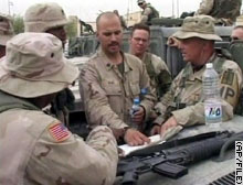 U.S. Marines have handed over military control of Karbala to Bulgaria.