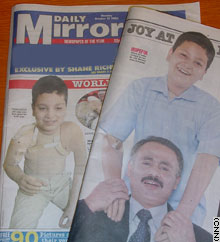 newspaper frontpages