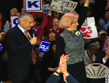 Gertrude Clark has campaigned both with her husband and by herself all over the country.