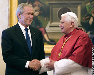 Ratzinger y Bush