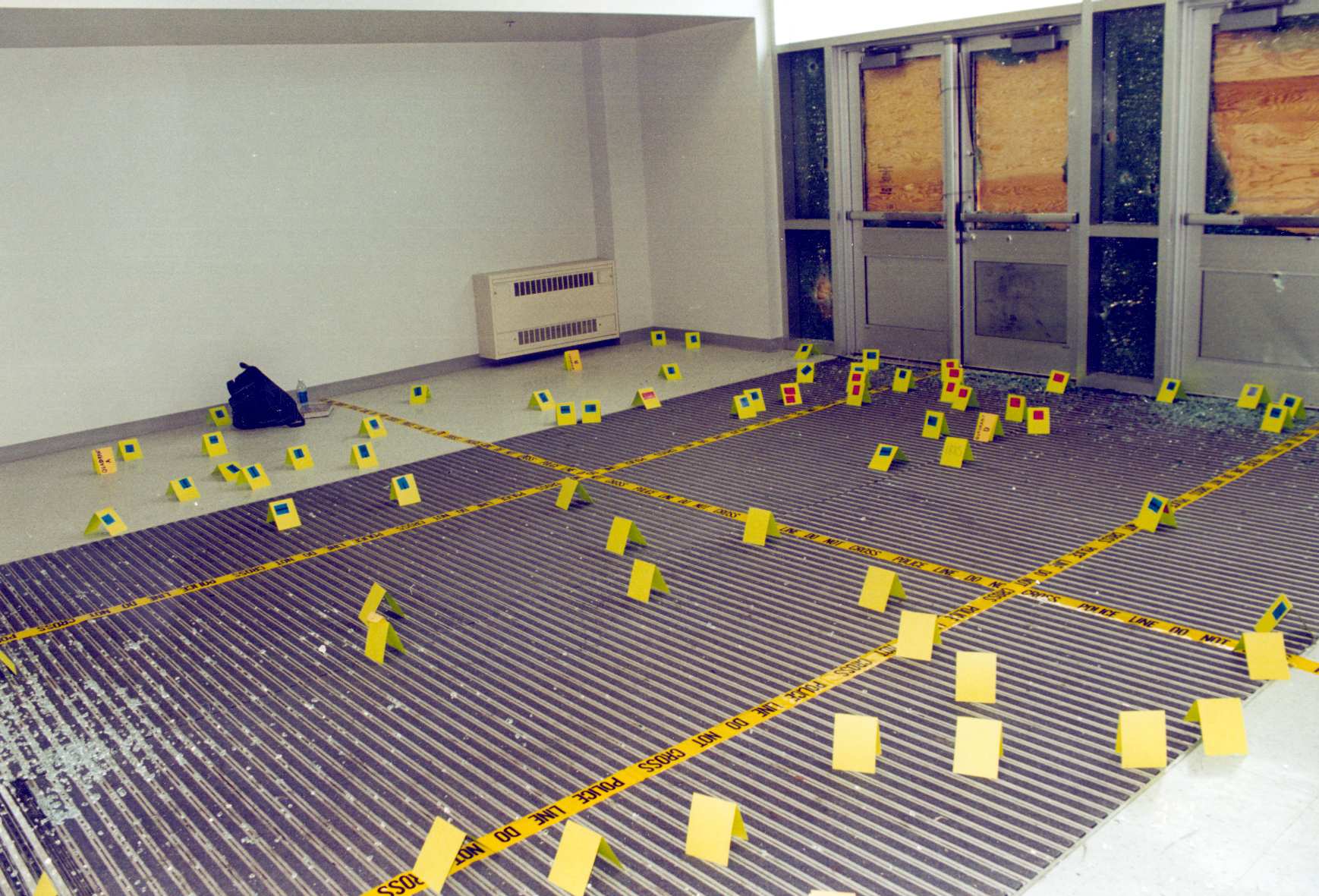 columbine shooting library crime scene photos