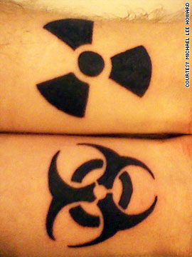 positive symbol tattoo