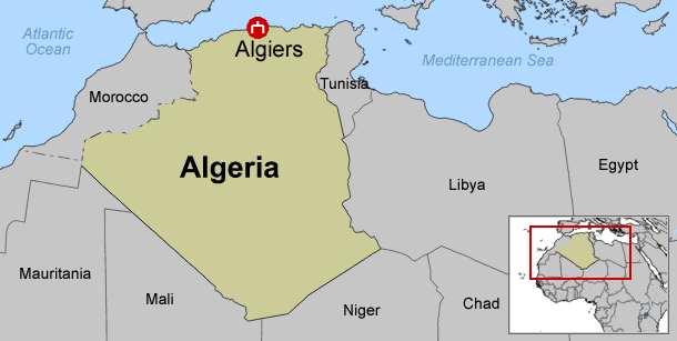 Algiers Algeria Map