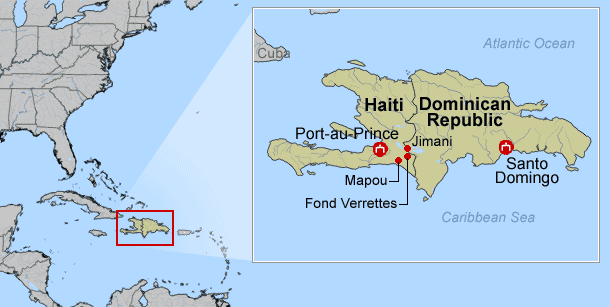 a map of haiti earthquake. map. the haiti earthquake