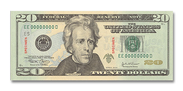 Oct 9th, we'll all be seeing pink, on 20 bills that is. Ars Technica