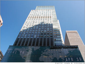 Le siège de Lehman Brothers, à New York